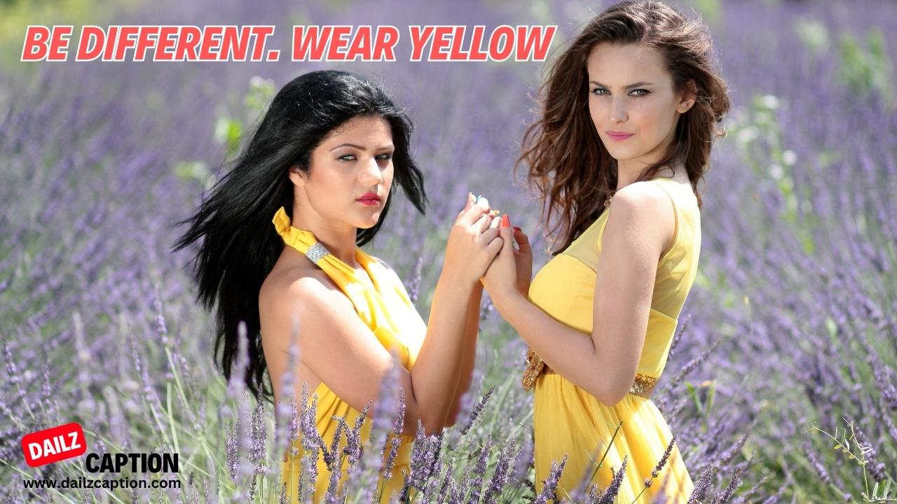 Perfect Yellow dress captions