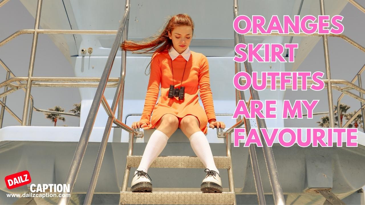 Funny Orange Outfit Captions