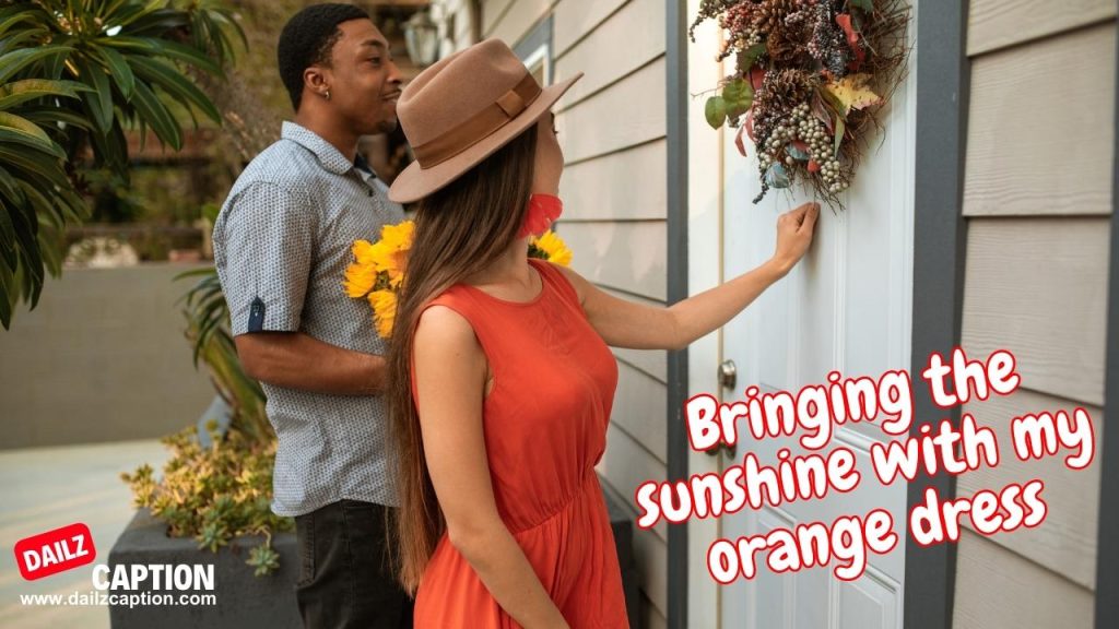 411 Orange Outfit Captions And Quotes For Instagram Dailz Caption