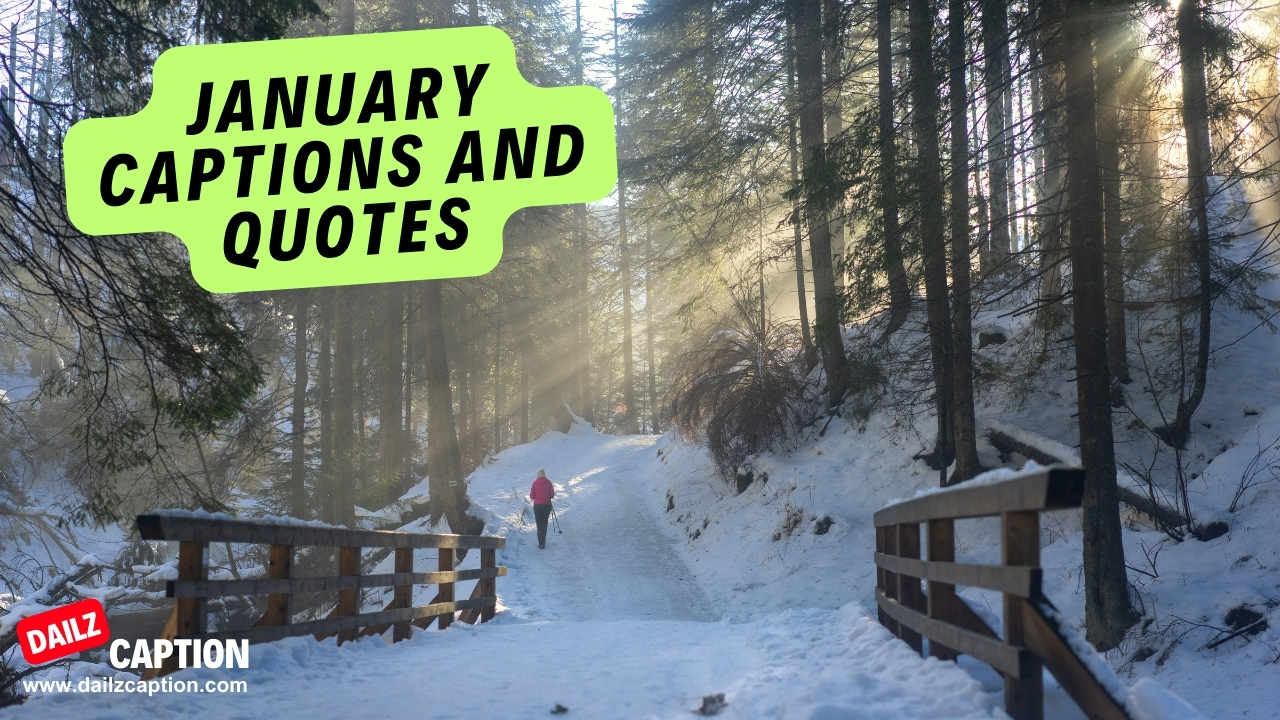 505 Amazing January Captions And Quotes For Instagram