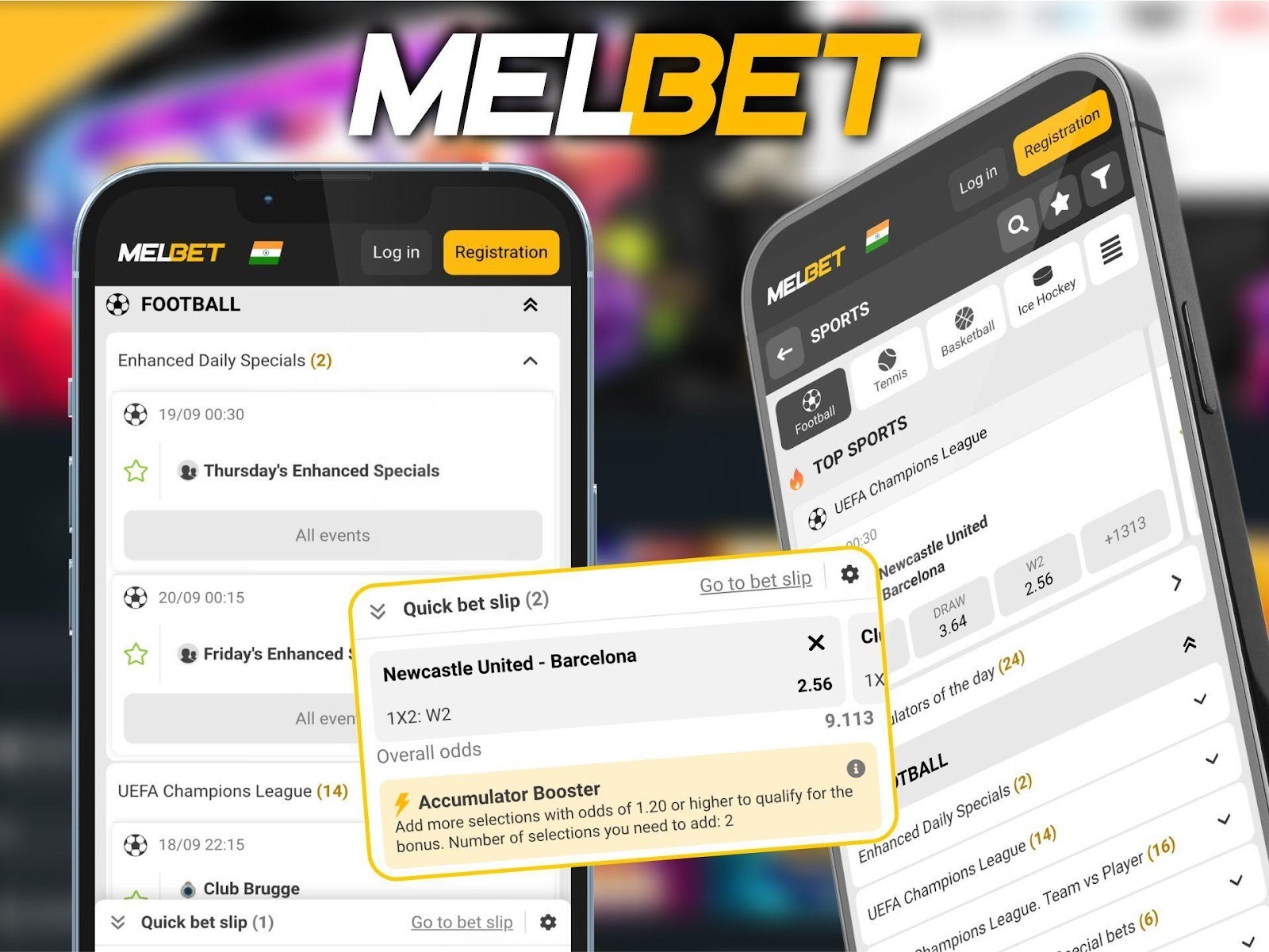 Bet on Football on the Melbet App