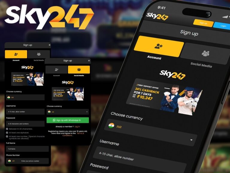 Register In The Sky247 App